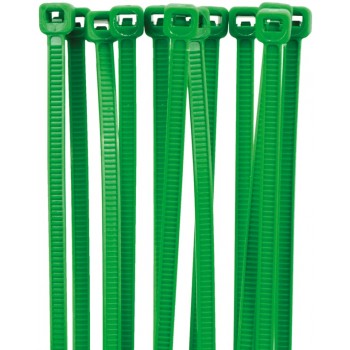 Abraçadeira Serrilha Nylon ASN-V 3,5x250mm verde (100pçs) 199.0108